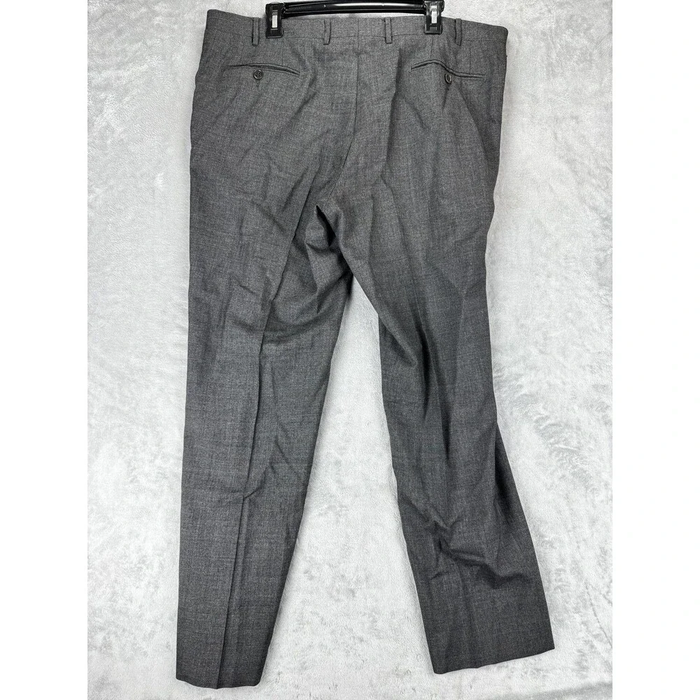 Canali Mens Suit 58R Gray Wool 2 Pieces Italy Travel Silk Lined made in Italy
